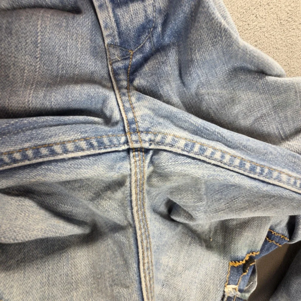 Diesel Jeans Mens 34x32 Blue Yarik Regular Straight Button Fly Made Italy 008DW